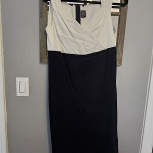 RockSteady Black and White Midi Dress